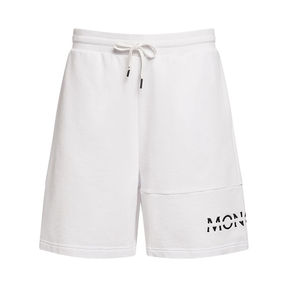 Moncler White Men’s Shorts Size Small NWOT - Picture 1 of 9
